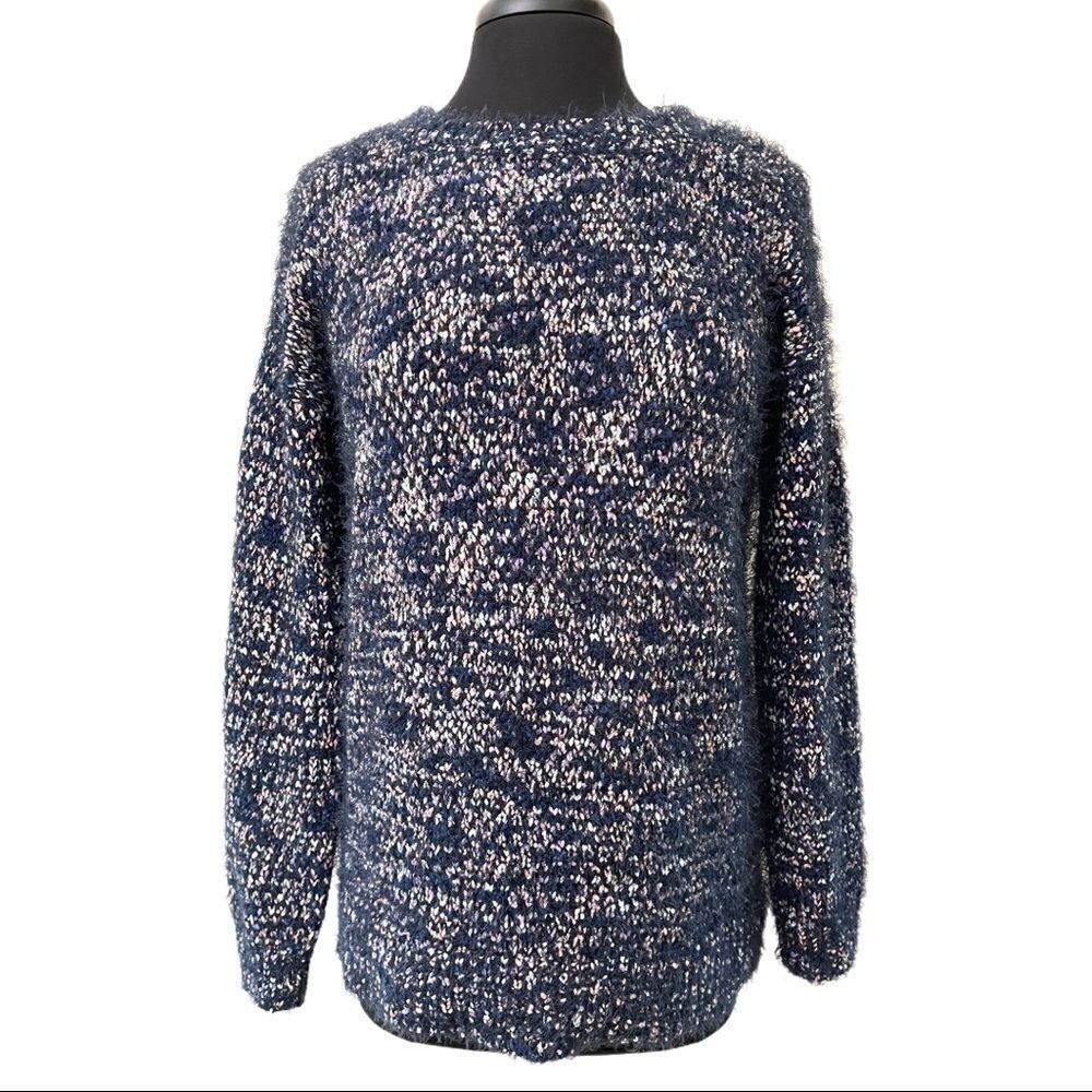 89th & Madison Eyelash Multicolor Sweater Sz M